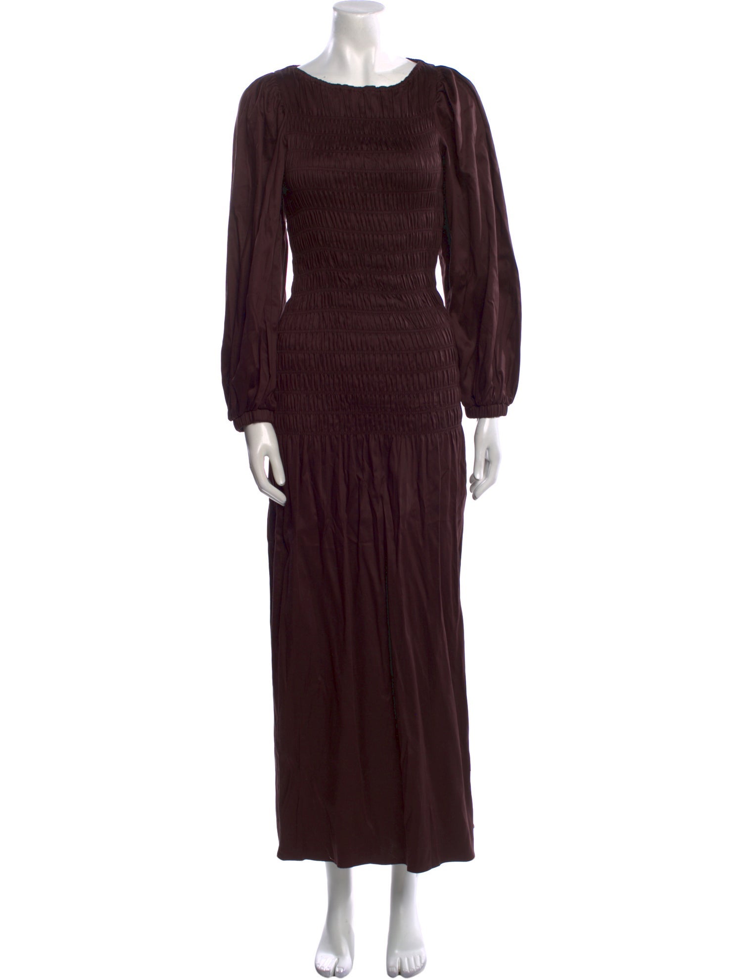 Mother of Pearl Bateau Neckline Long Dress