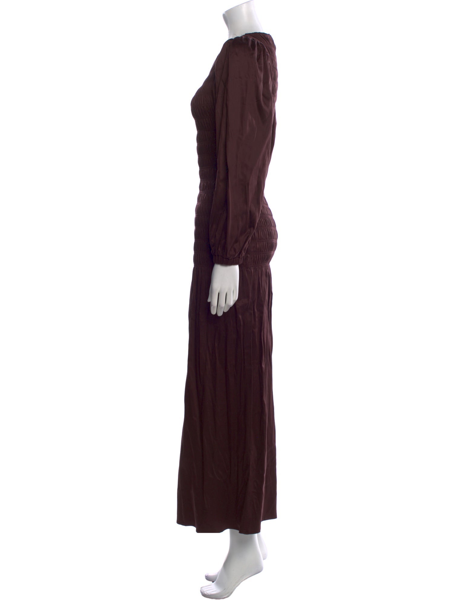 Mother of Pearl Bateau Neckline Long Dress