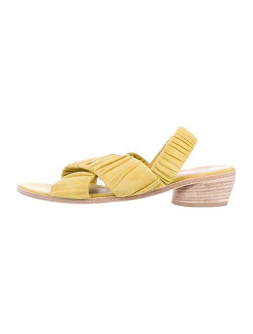 LD Tuttle Suede Slingback Sandals Yellow