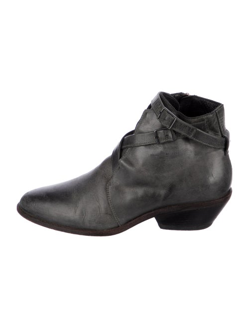 LD Tuttle Leather Leather Trim Embellishment Boots