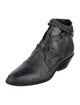 LD Tuttle Leather Leather Trim Embellishment Boots
