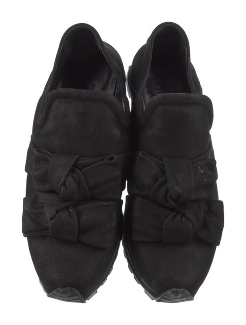 LD Tuttle Suede Bow Accents Sneakers