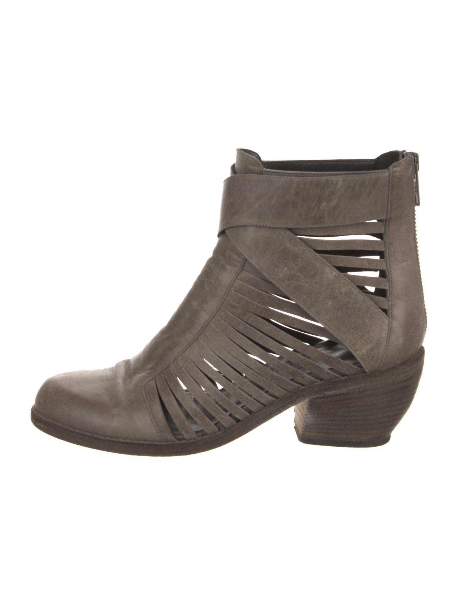 LD Tuttle Leather Cutout Accent Moto Boots