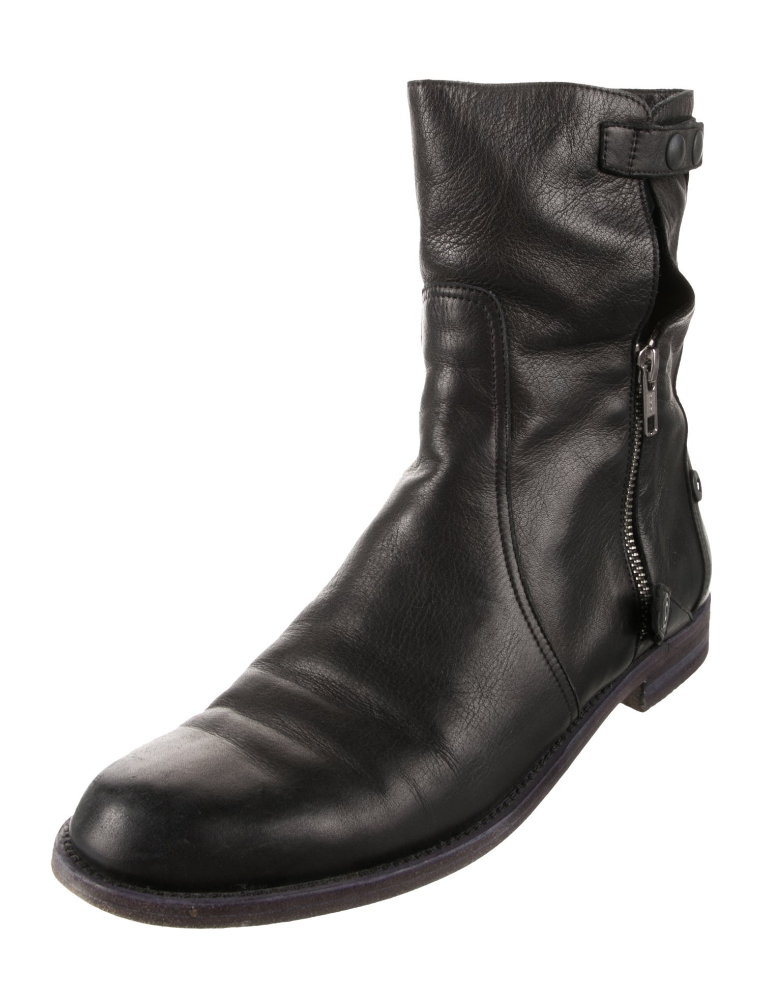 LD Tuttle Leather Moto Boots