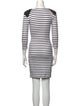 Markus Lupfer Striped Mini Dress