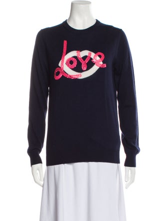 Markus Lupfer Merino Wool Graphic Print Sweater