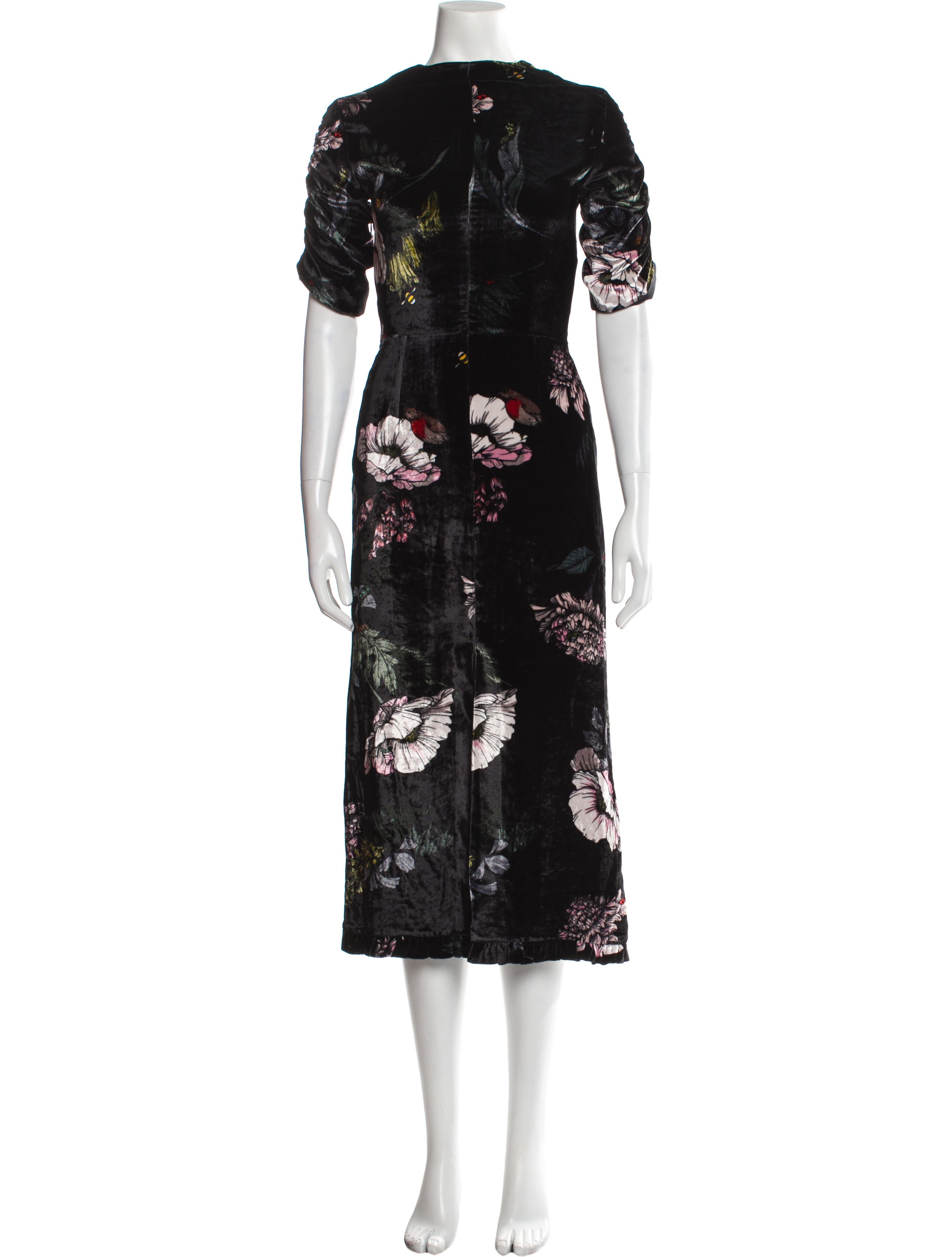 Markus Lupfer Floral Print Long Dress