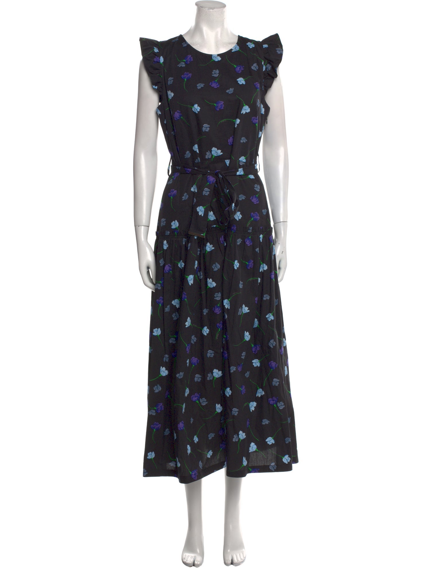 Markus Lupfer Floral Print Long Dress