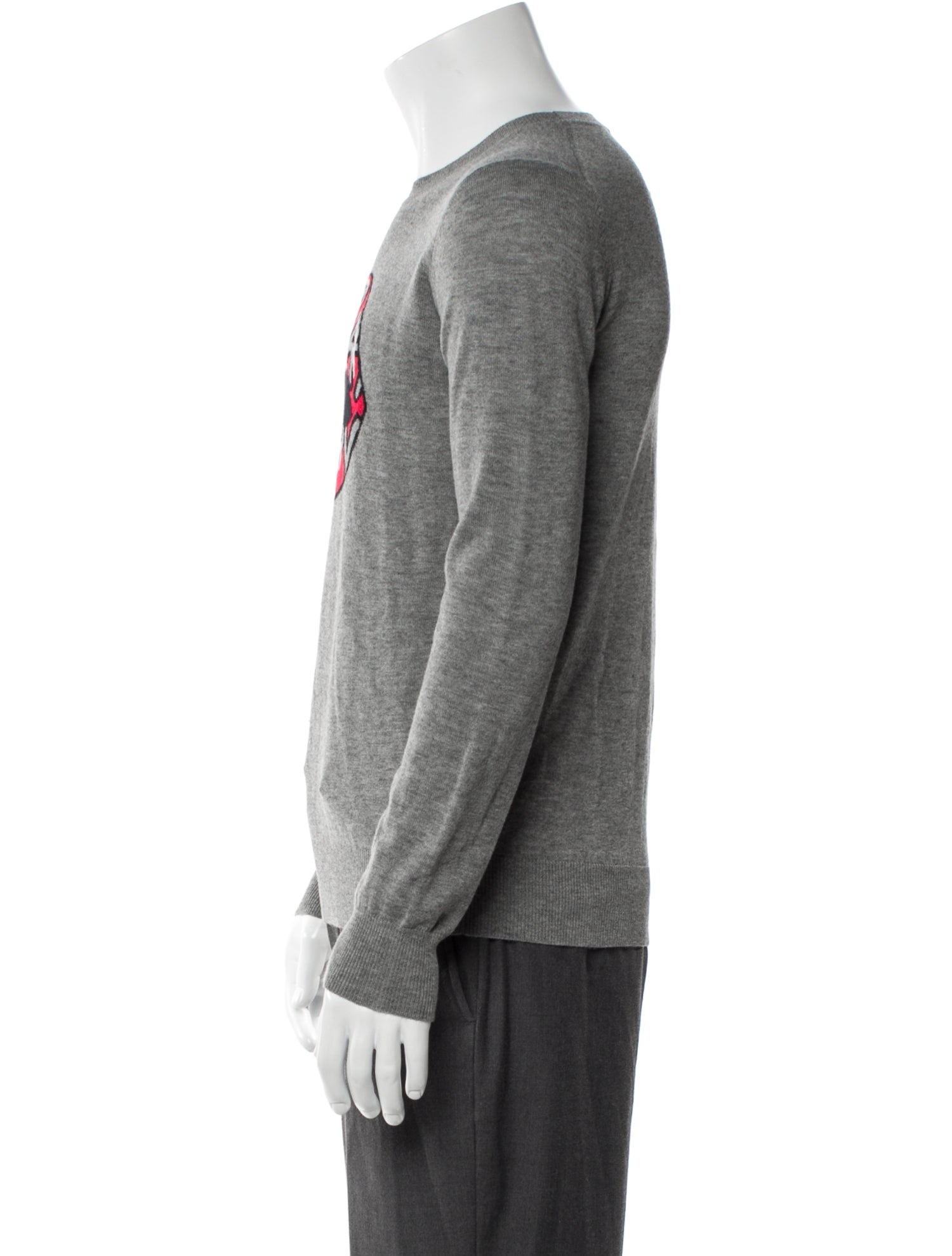 Markus Lupfer Merino Wool Graphic Print Pullover w/ Tags