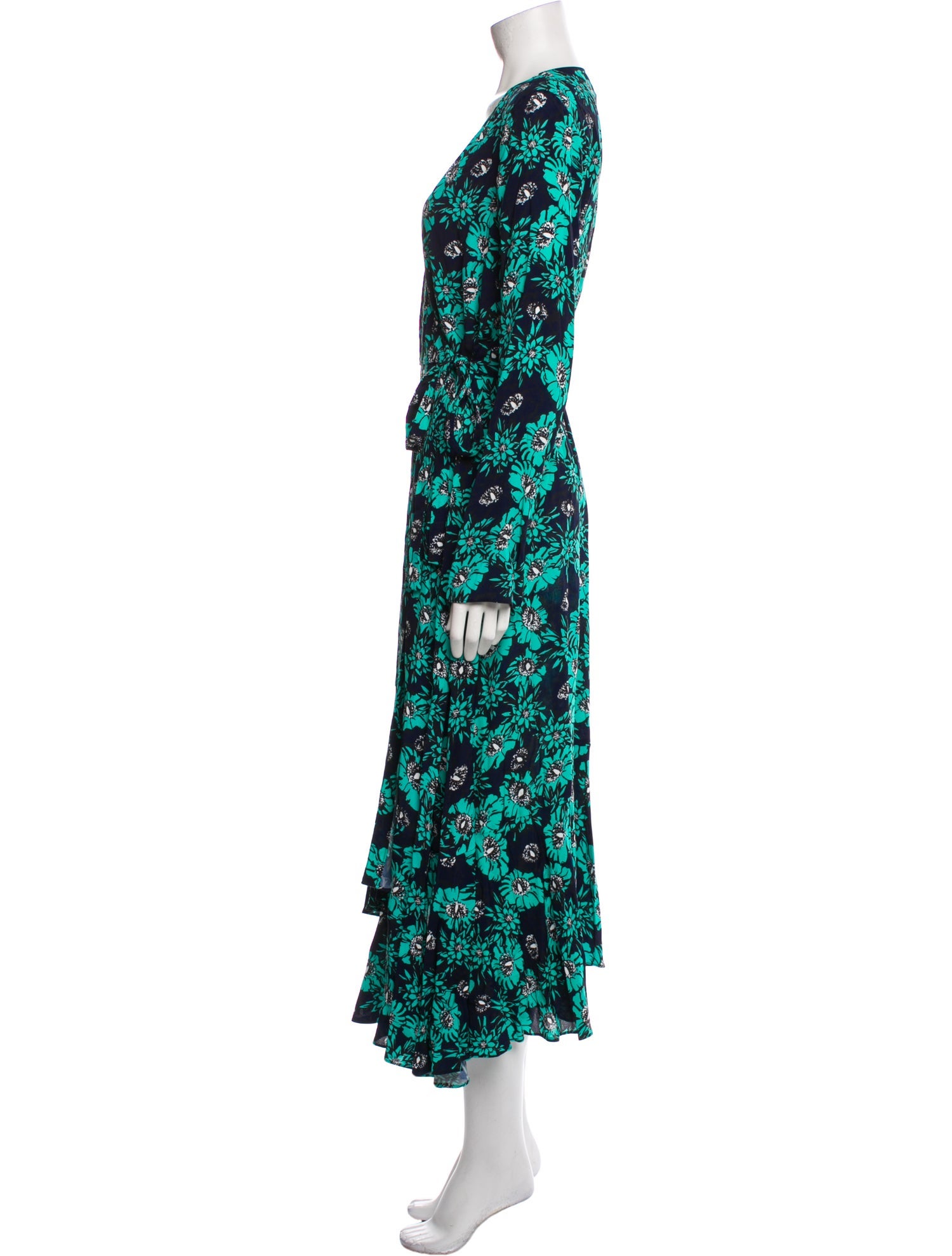 Markus Lupfer Floral Print Long Dress