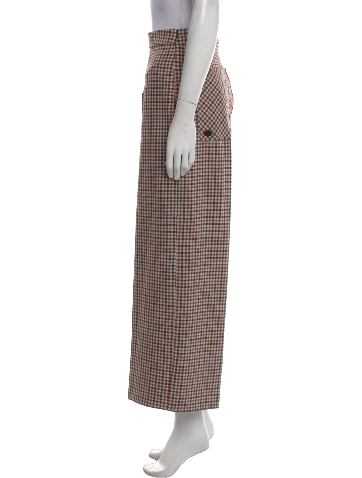 Markus Lupfer Plaid Print Wide Leg Pants