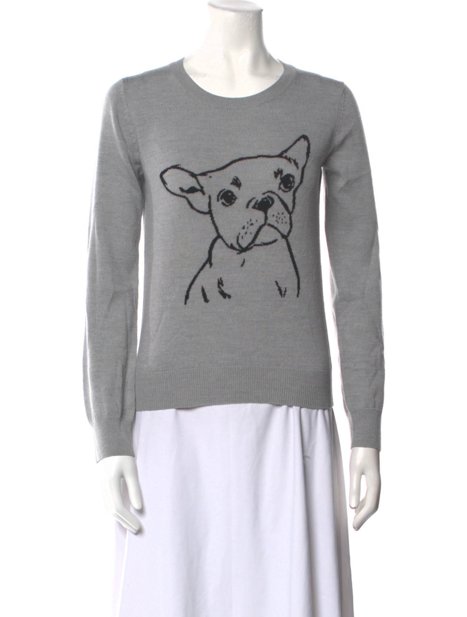 Markus Lupfer Merino Wool Graphic Print Sweater