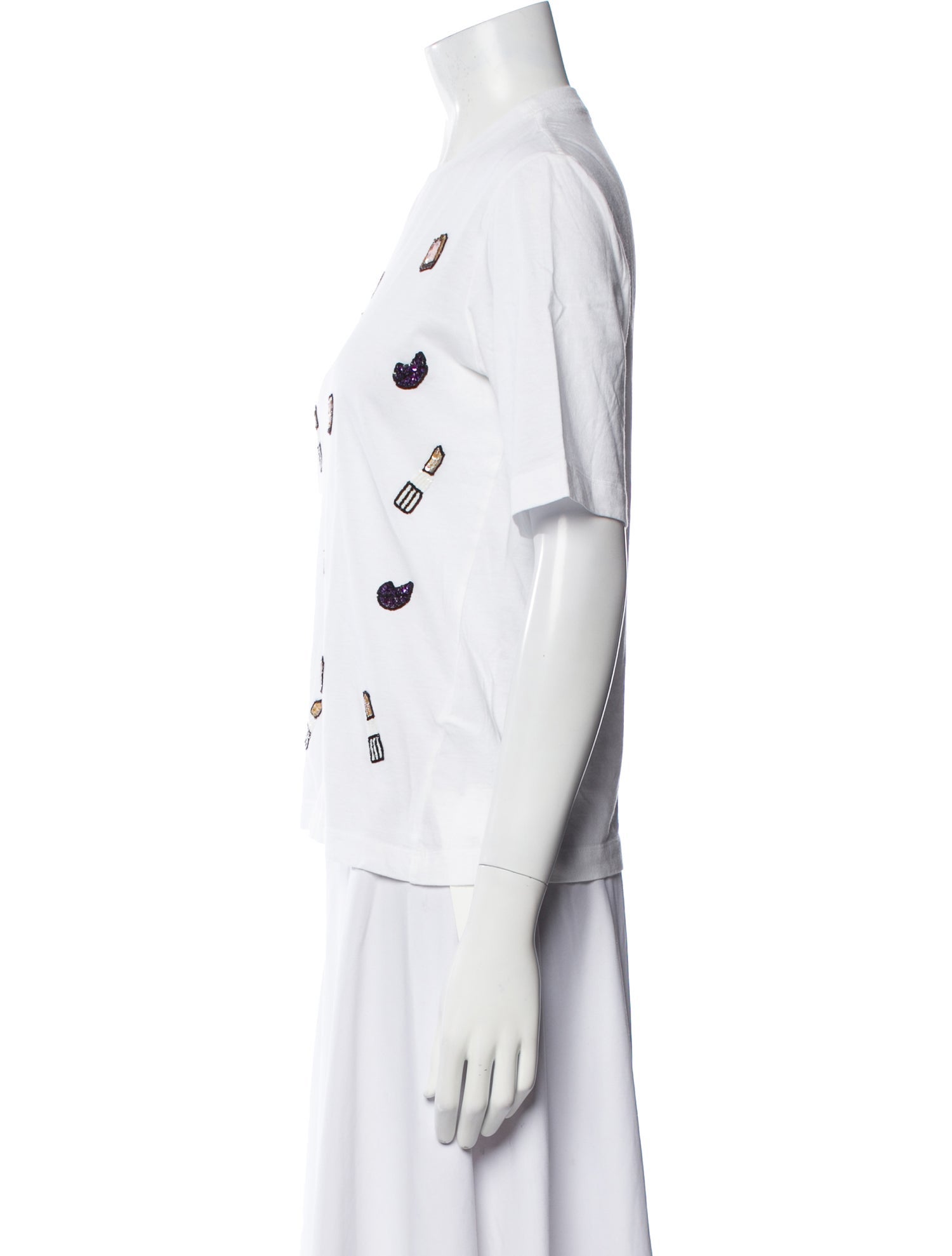 Markus Lupfer Graphic Print Mock Neck T-Shirt