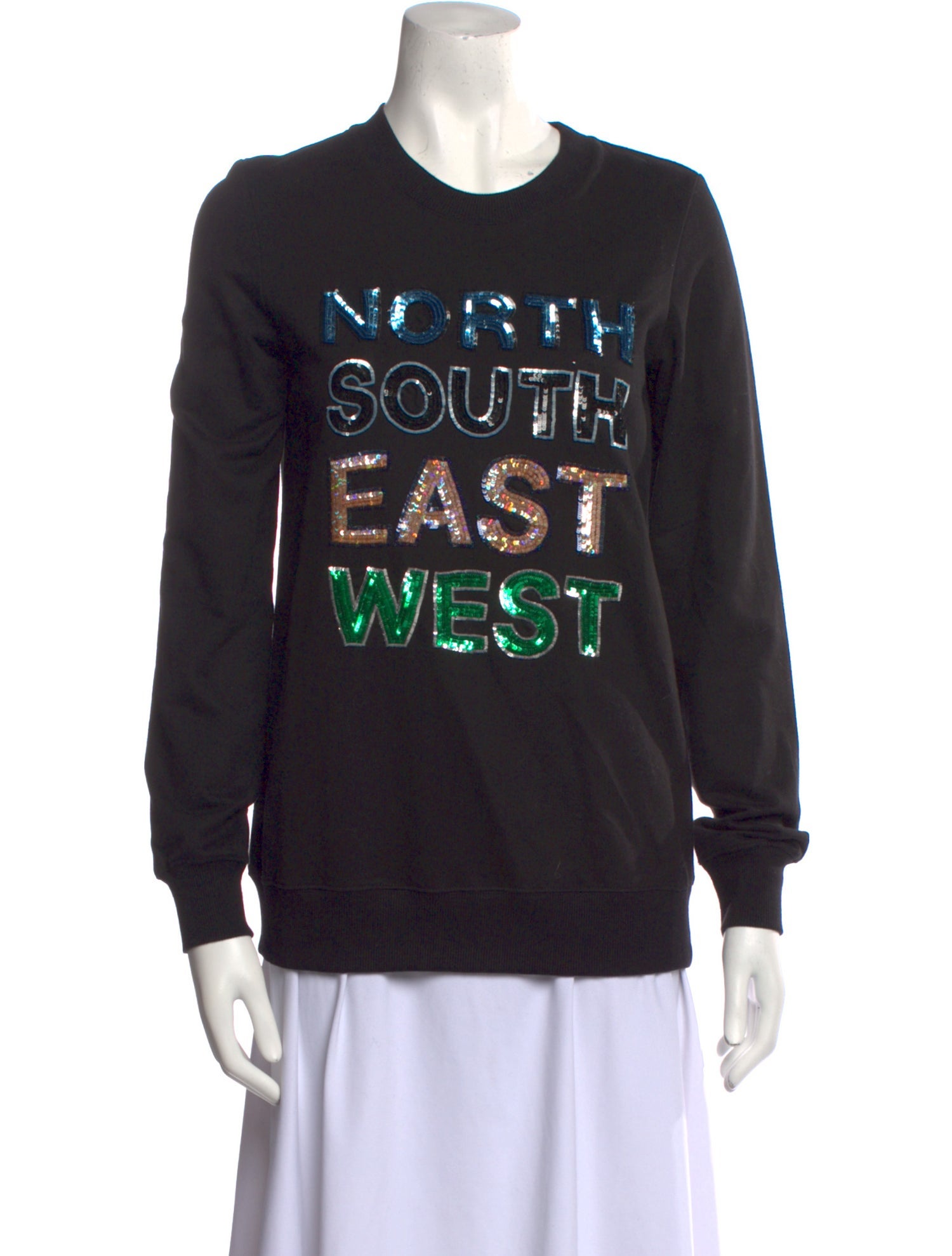 Markus Lupfer Graphic Print Crew Neck Sweatshirt