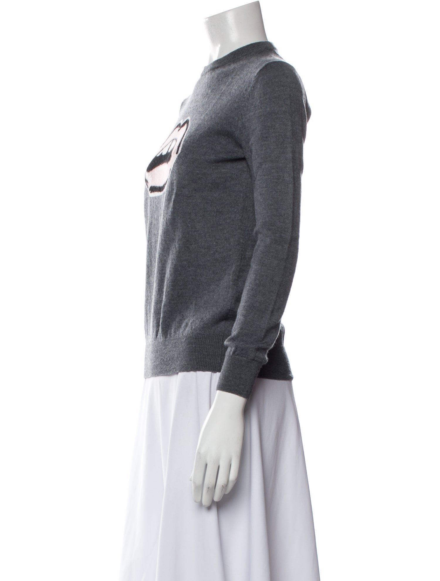 Markus Lupfer Merino Wool Graphic Print Sweater