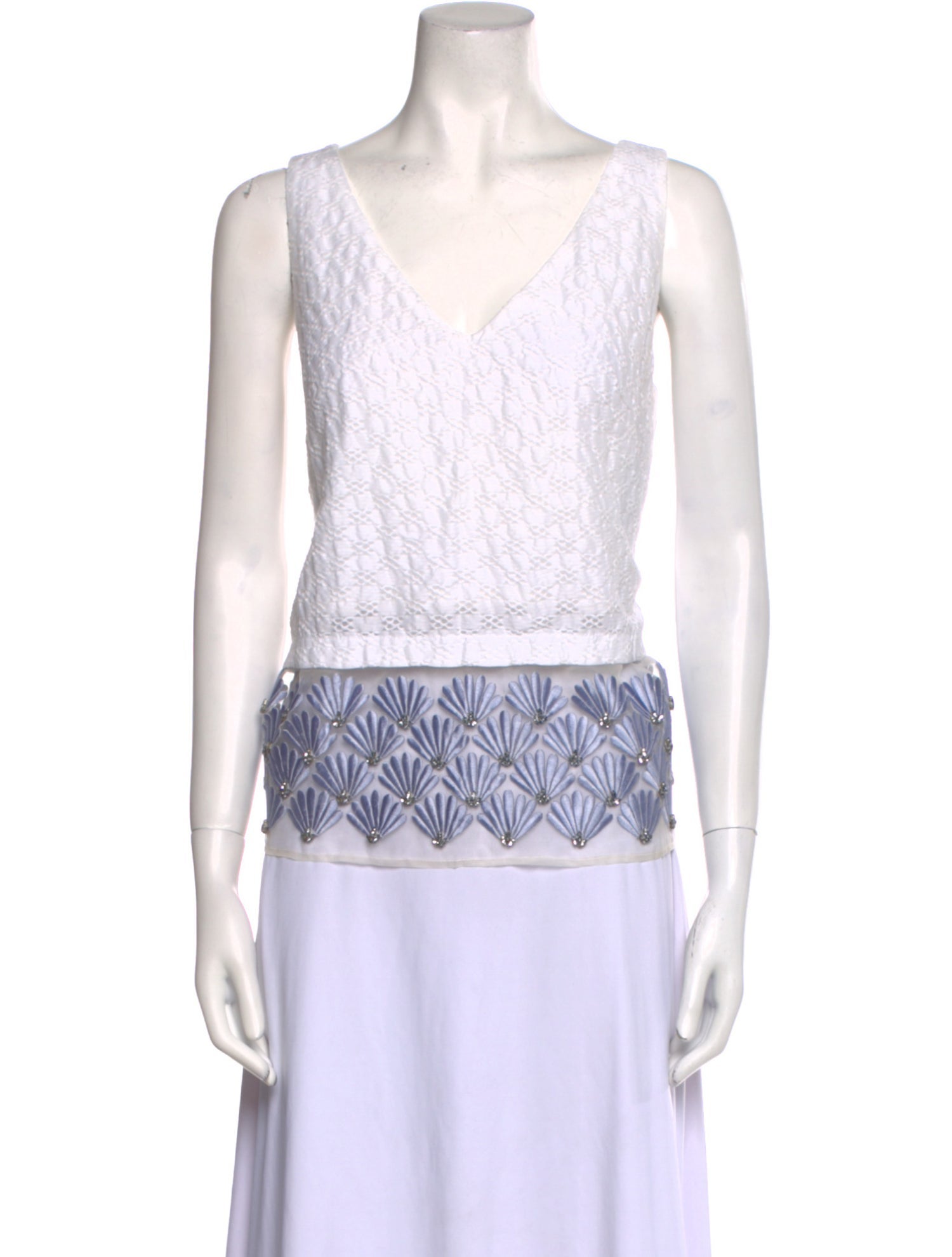 Markus Lupfer Printed V-Neck Top