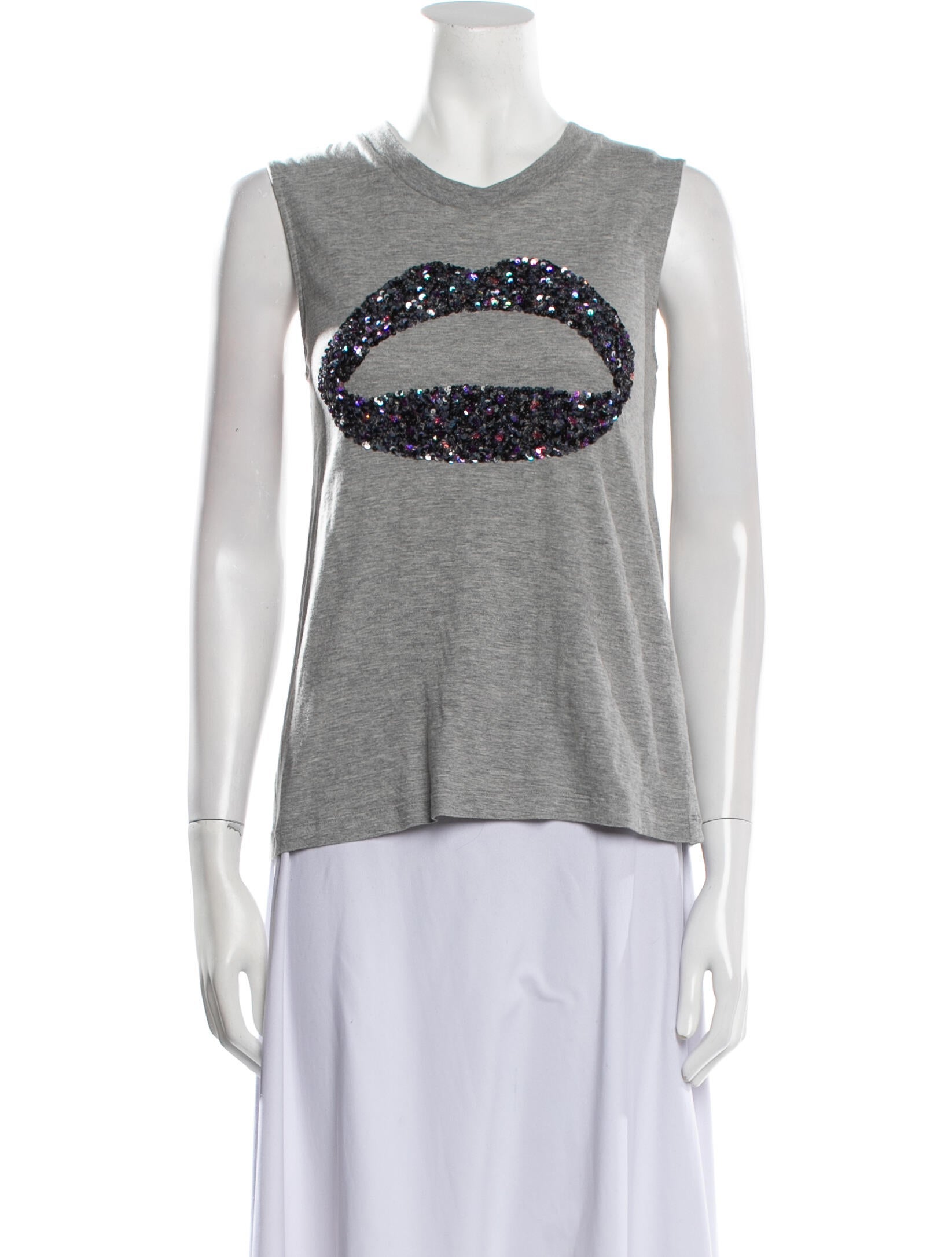 Markus Lupfer Graphic Print Crew Neck Top