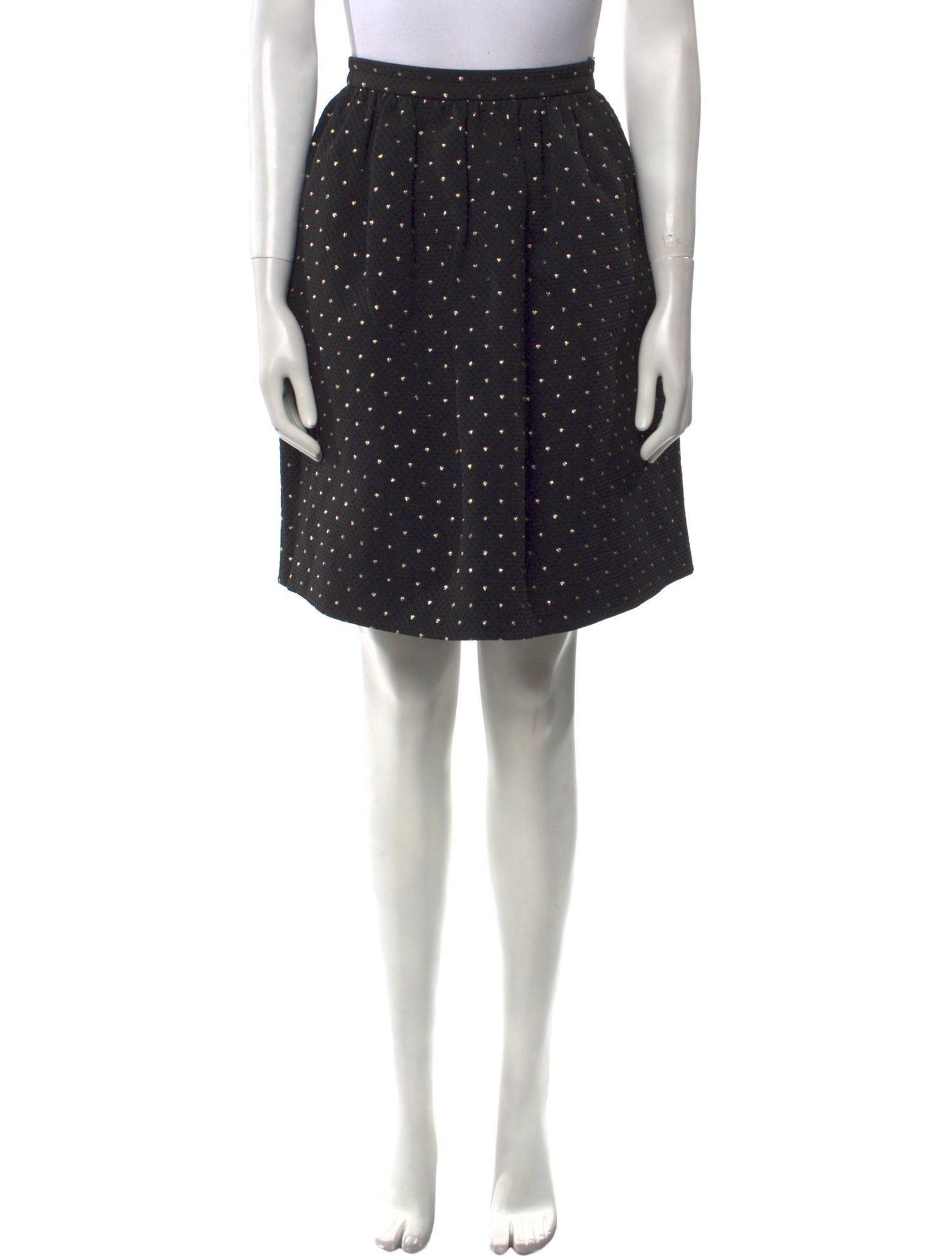 Markus Lupfer Polka Dot Print Knee-Length Skirt w/ Tags