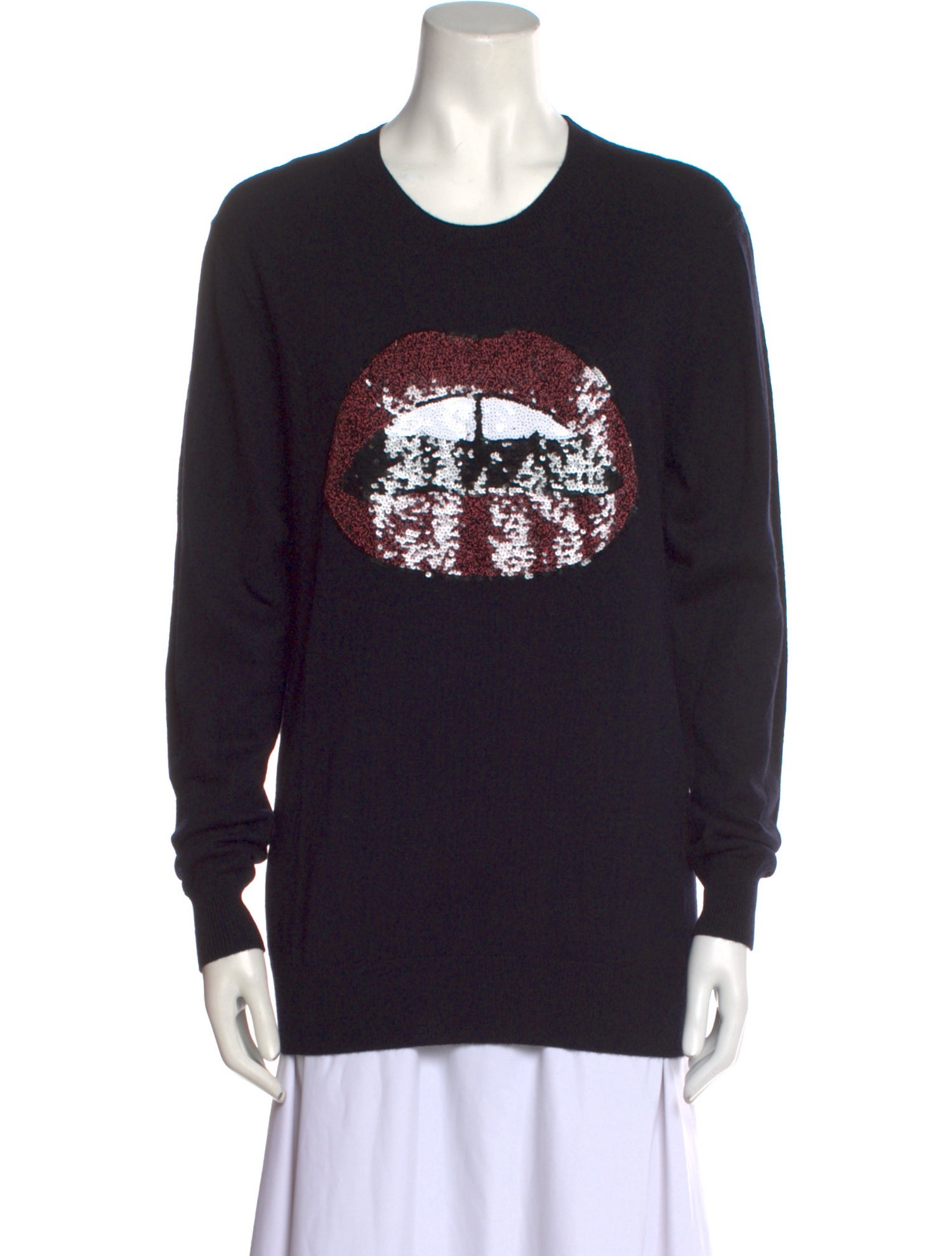 Markus Lupfer Graphic Print Crew Neck Sweater