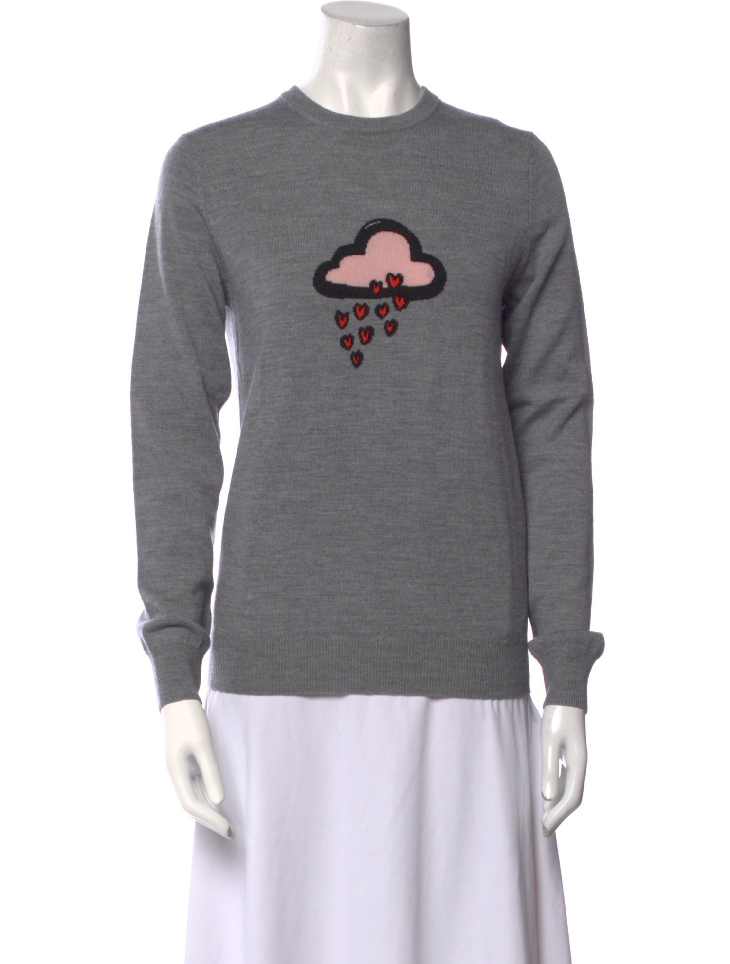 Markus Lupfer Merino Wool Graphic Print Sweater