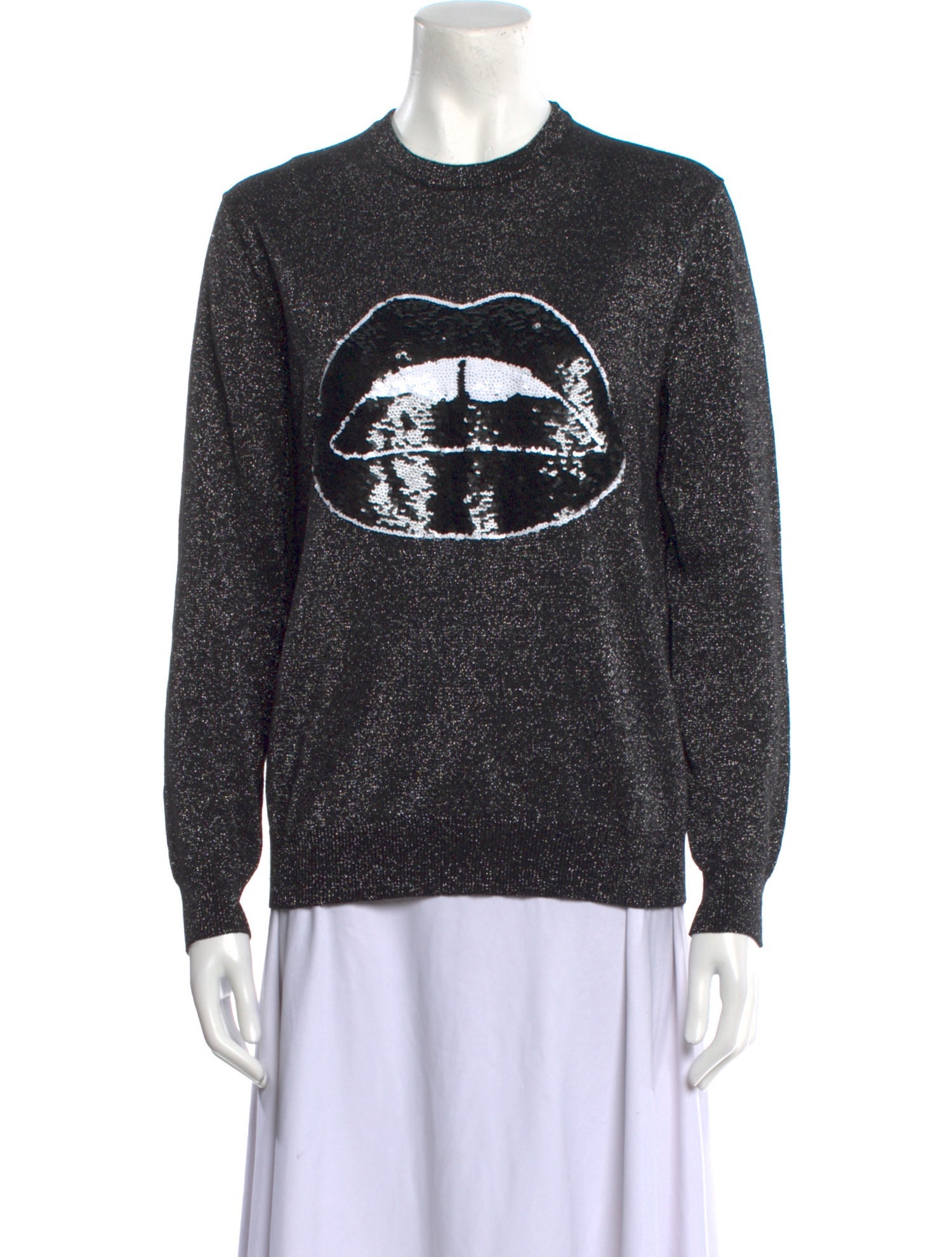 Markus Lupfer Graphic Print Crew Neck Sweater