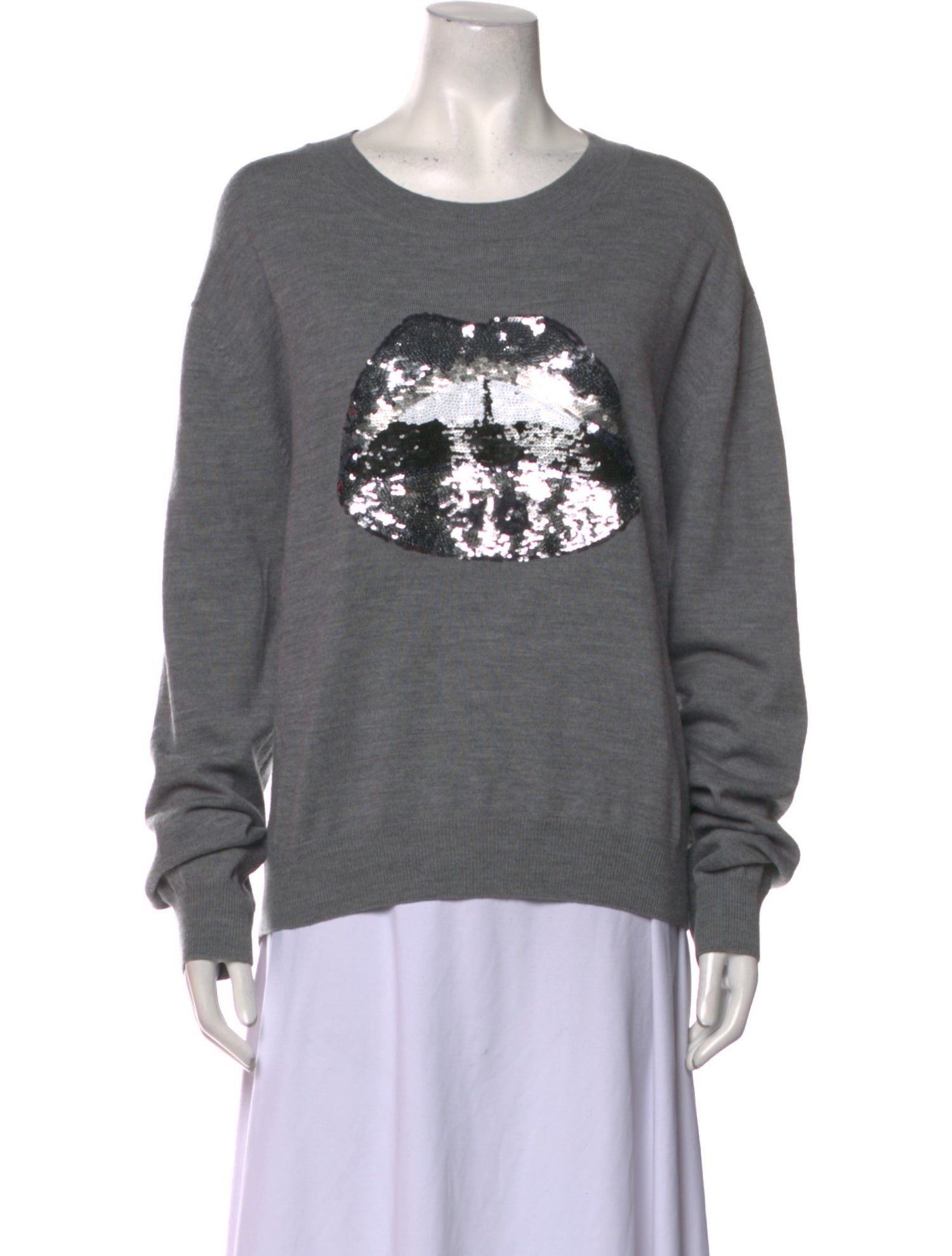 Markus Lupfer Merino Wool Graphic Print Sweater