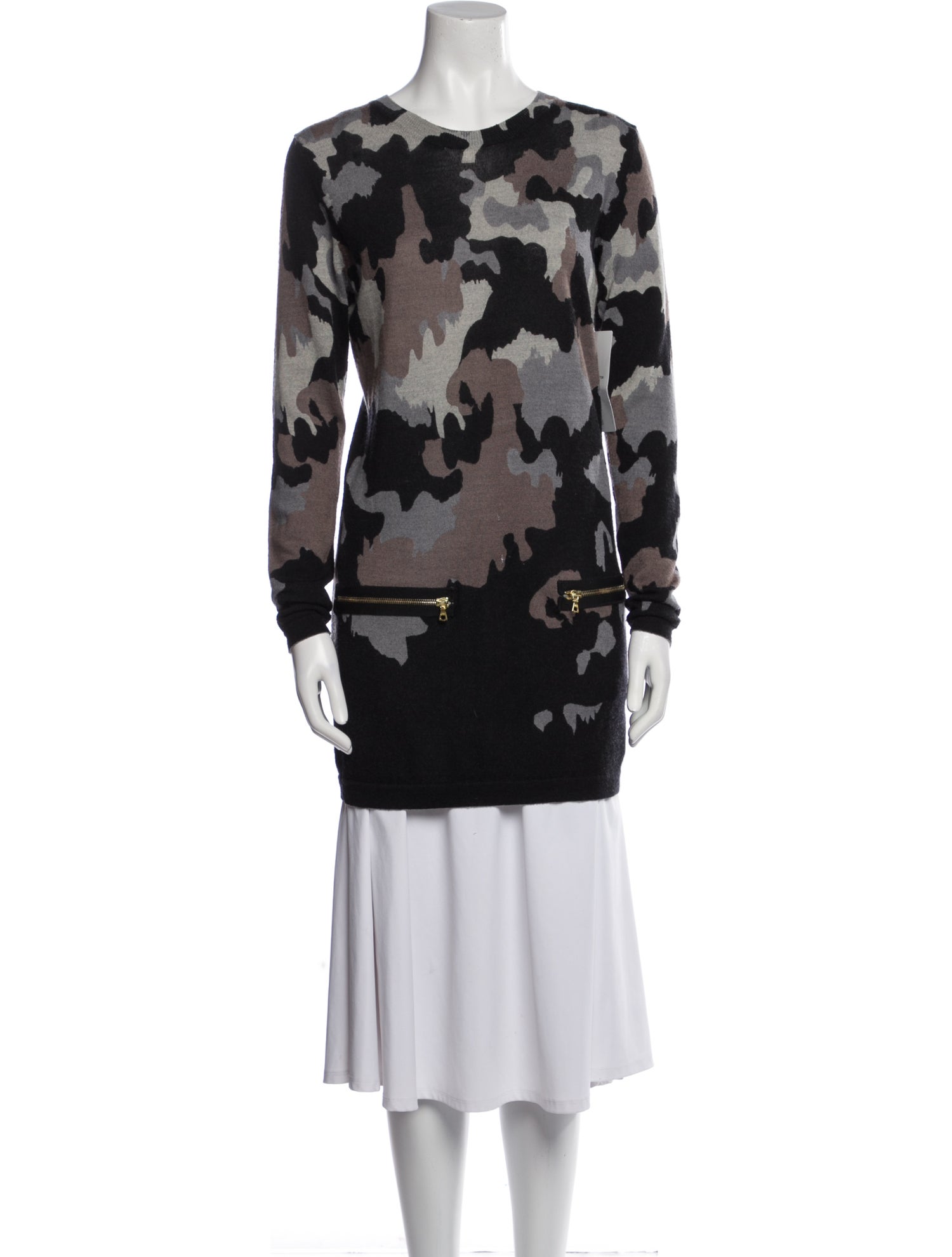 Markus Lupfer Merino Wool Printed Sweater