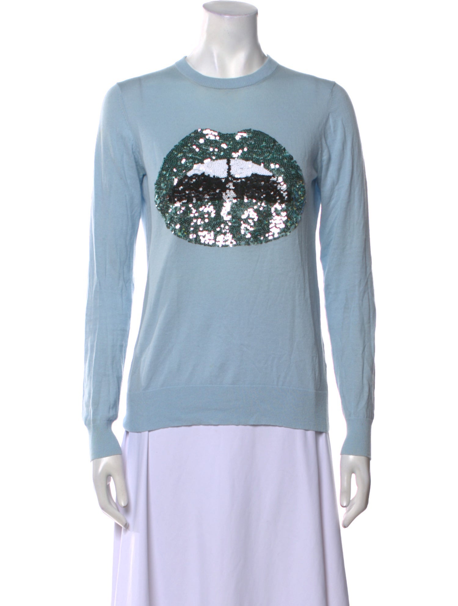 Markus Lupfer Graphic Print Crew Neck Sweater