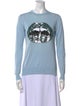 Markus Lupfer Graphic Print Crew Neck Sweater