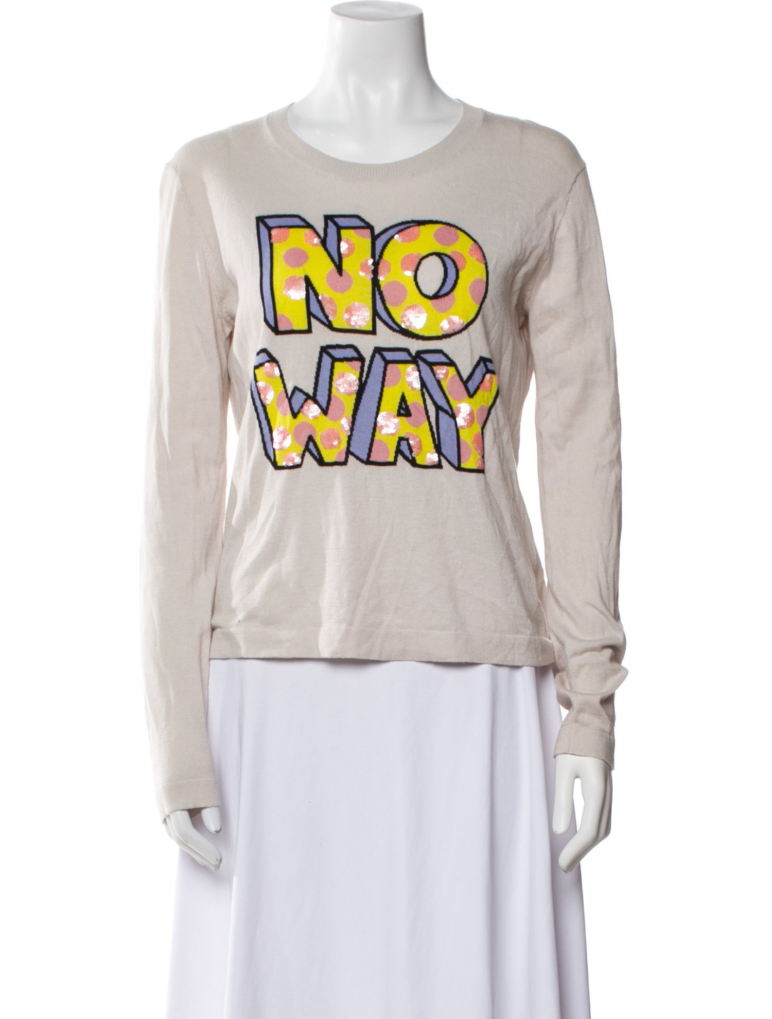 Markus Lupfer Graphic Print Scoop Neck Sweater