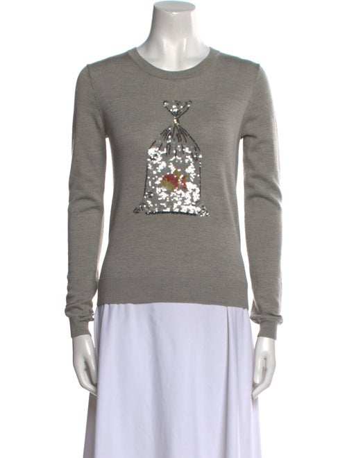 Markus Lupfer Merino Wool Graphic Print Sweater