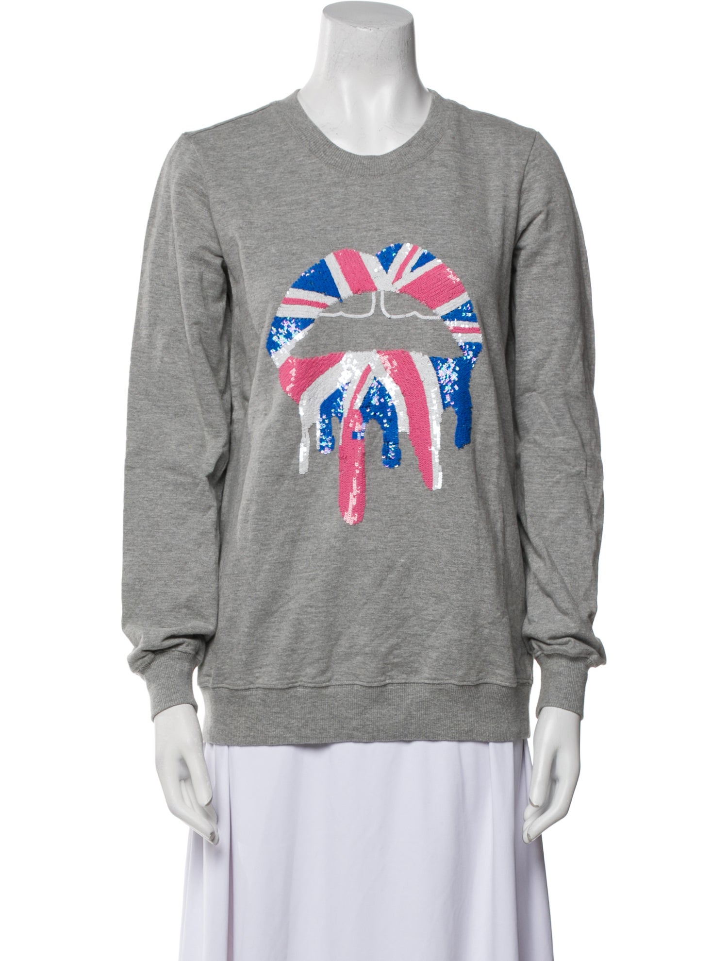 Markus Lupfer Graphic Print Crew Neck Sweatshirt