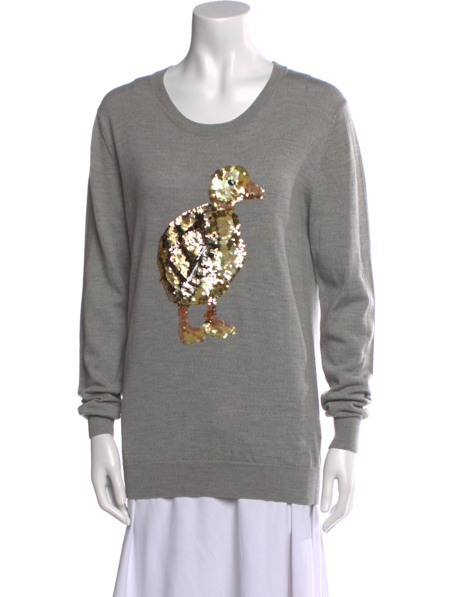 Markus Lupfer Merino Wool Graphic Print Sweater