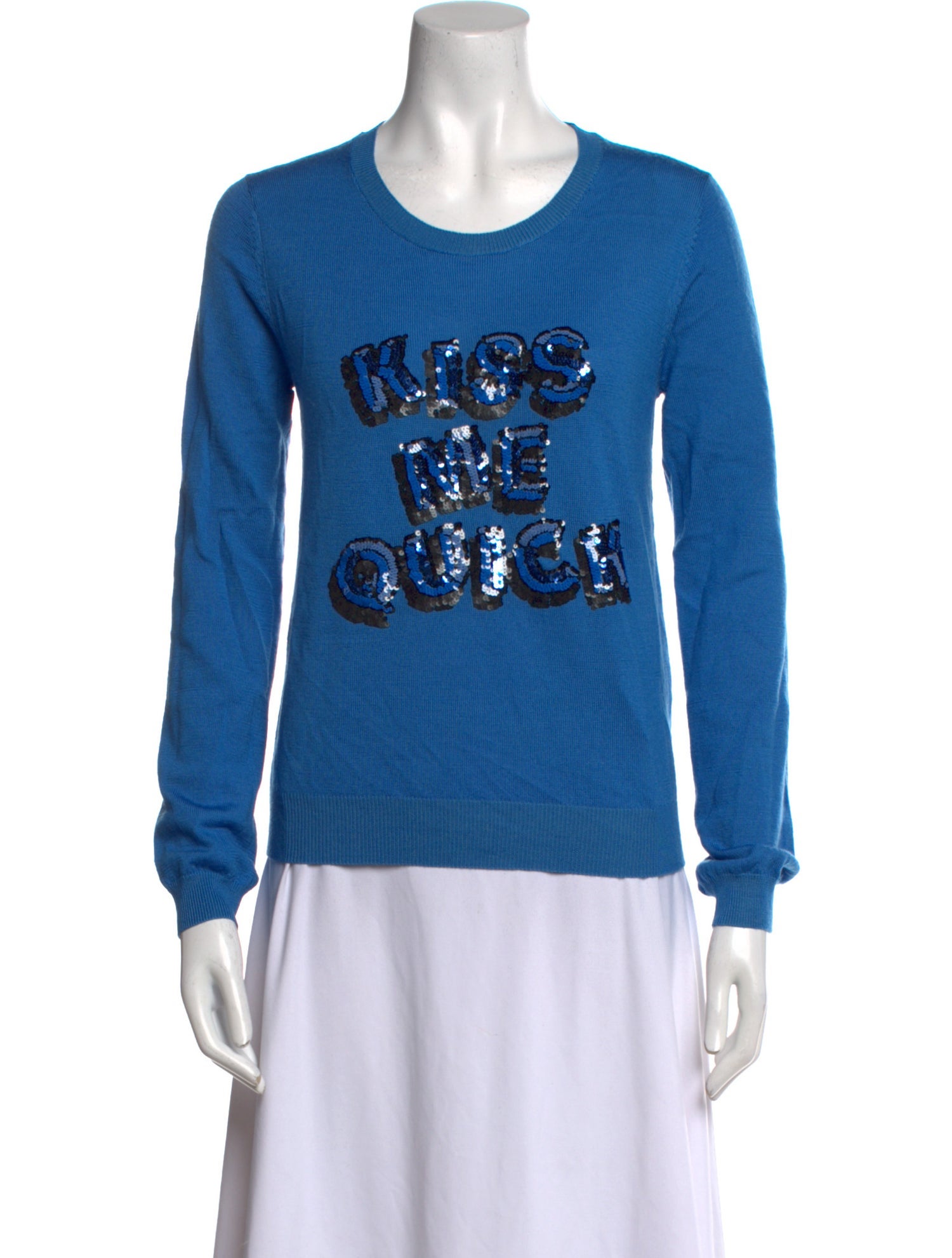 Markus Lupfer Merino Wool Graphic Print Sweatshirt