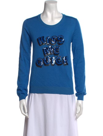 Markus Lupfer Merino Wool Graphic Print Sweatshirt