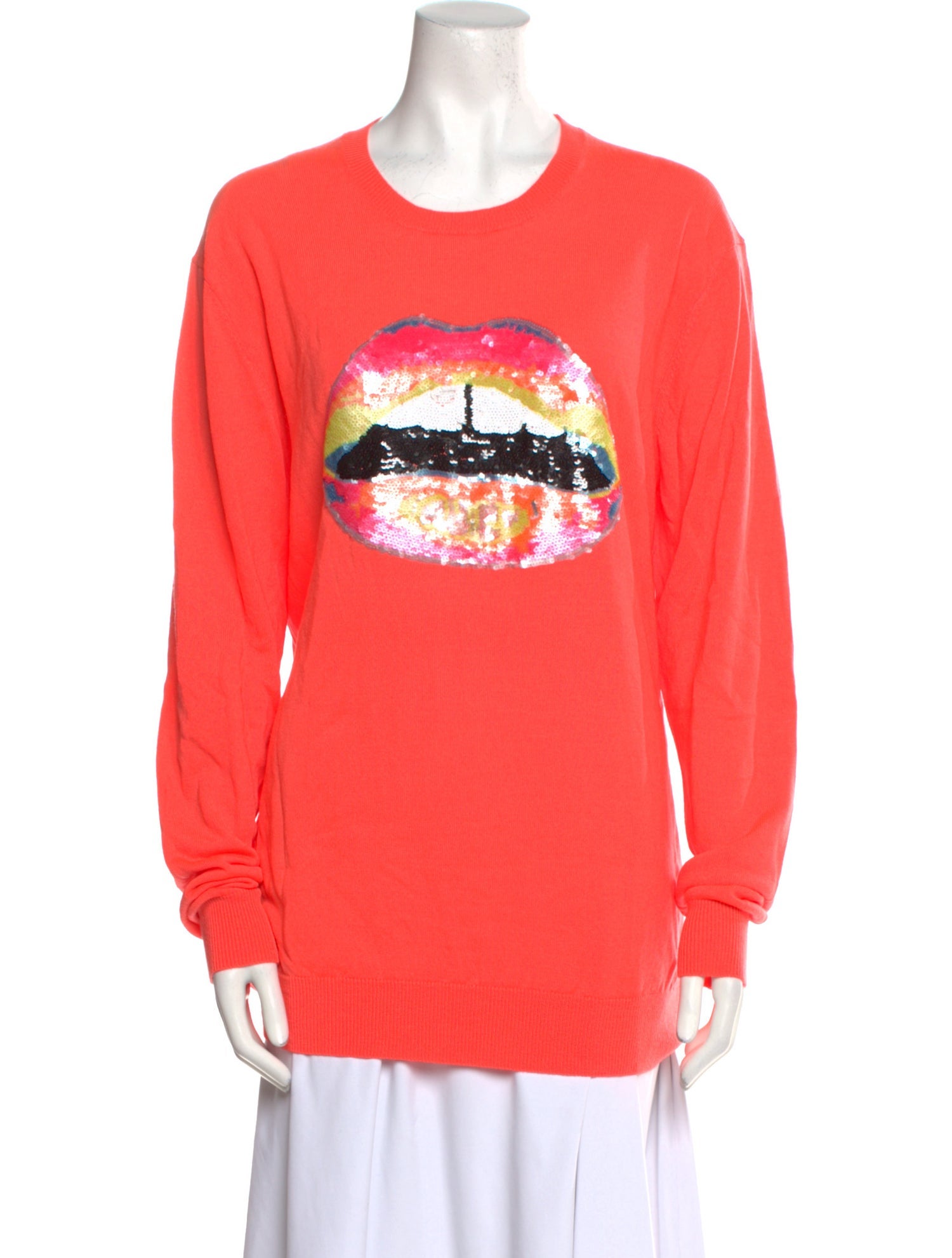 Markus Lupfer Merino Wool Graphic Print Sweater w/ Tags