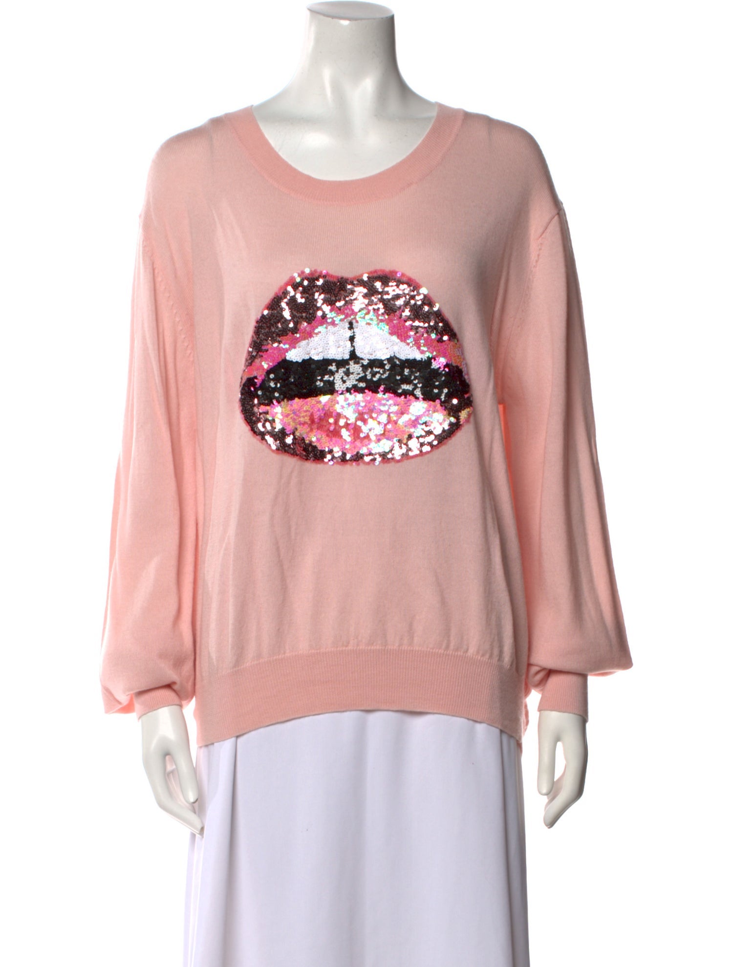 Markus Lupfer Merino Wool Graphic Print Sweater