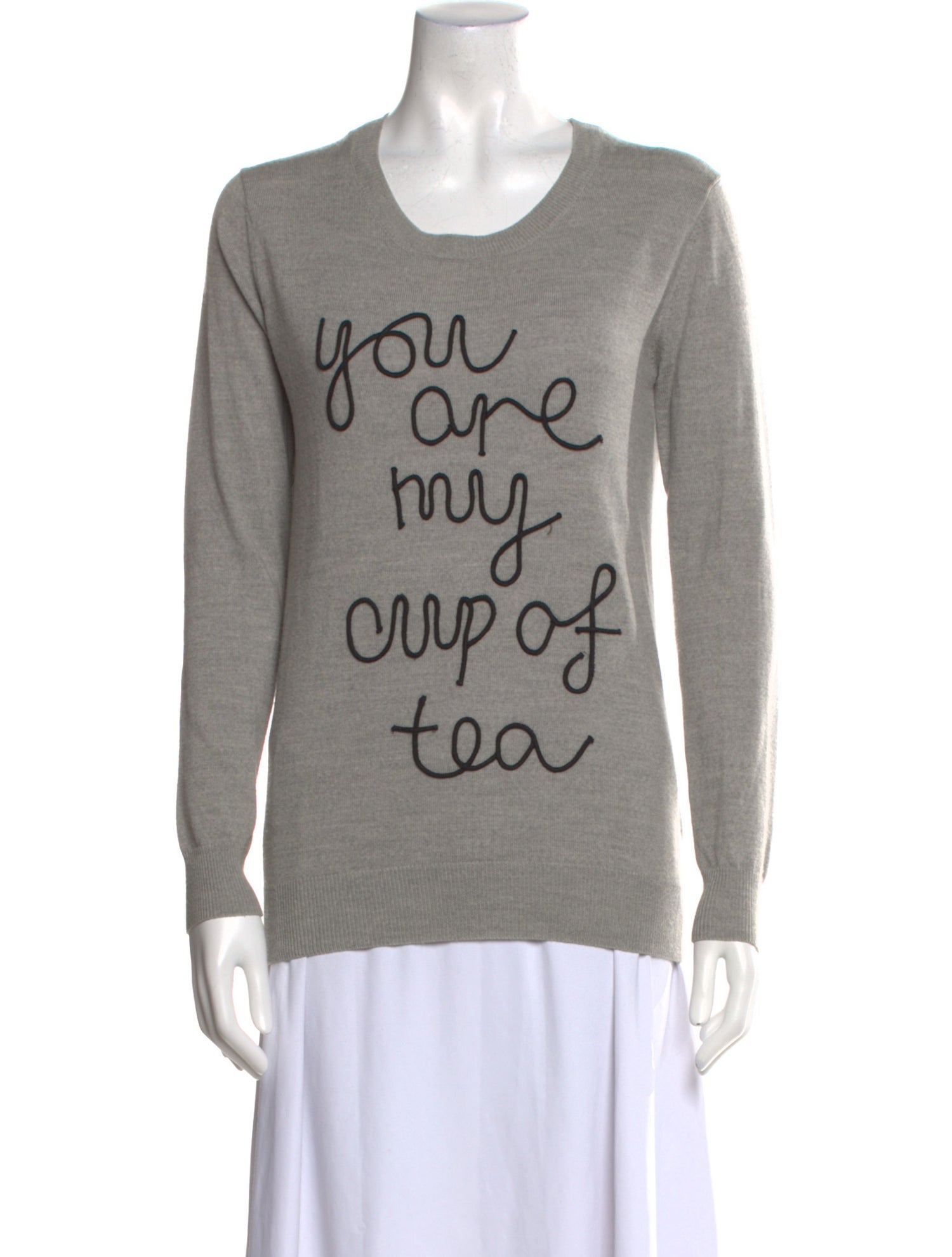 Markus Lupfer Merino Wool Graphic Print Sweater