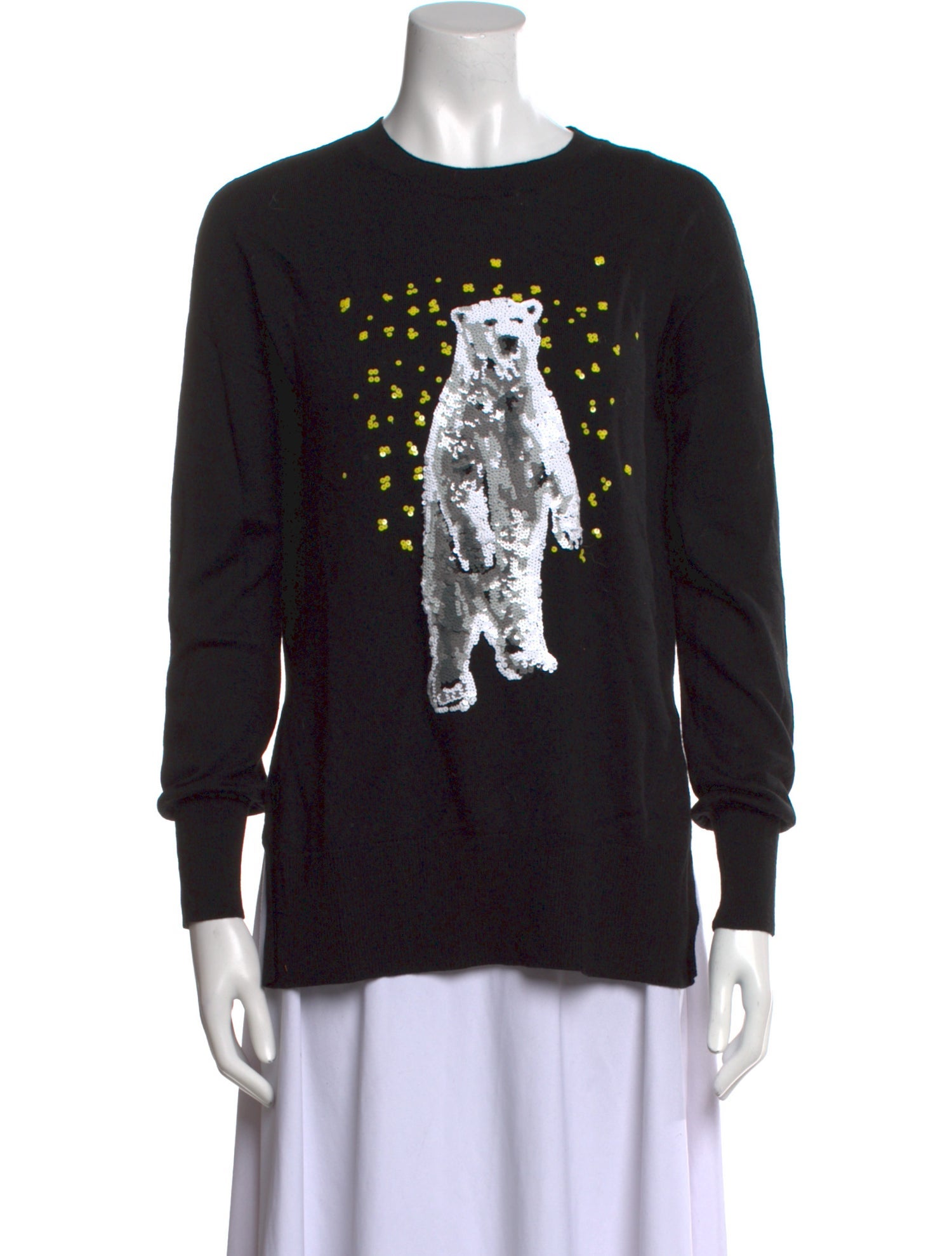 Markus Lupfer Merino Wool Graphic Print Sweater
