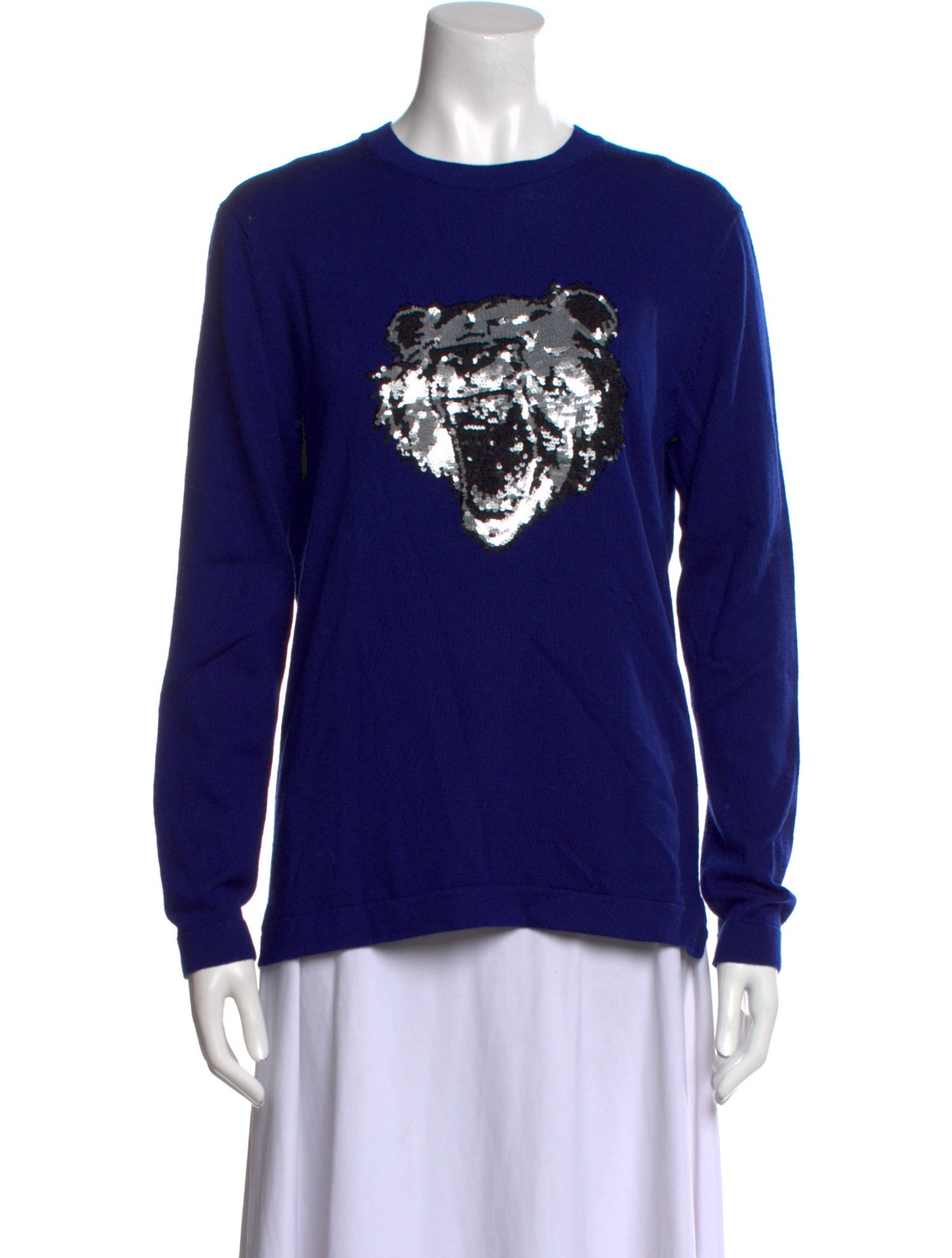 Markus Lupfer Merino Wool Graphic Print Sweater