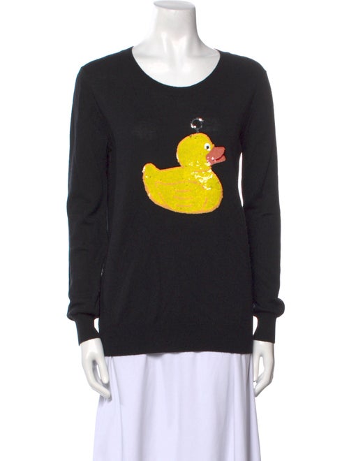 Markus Lupfer Merino Wool Graphic Print Sweater