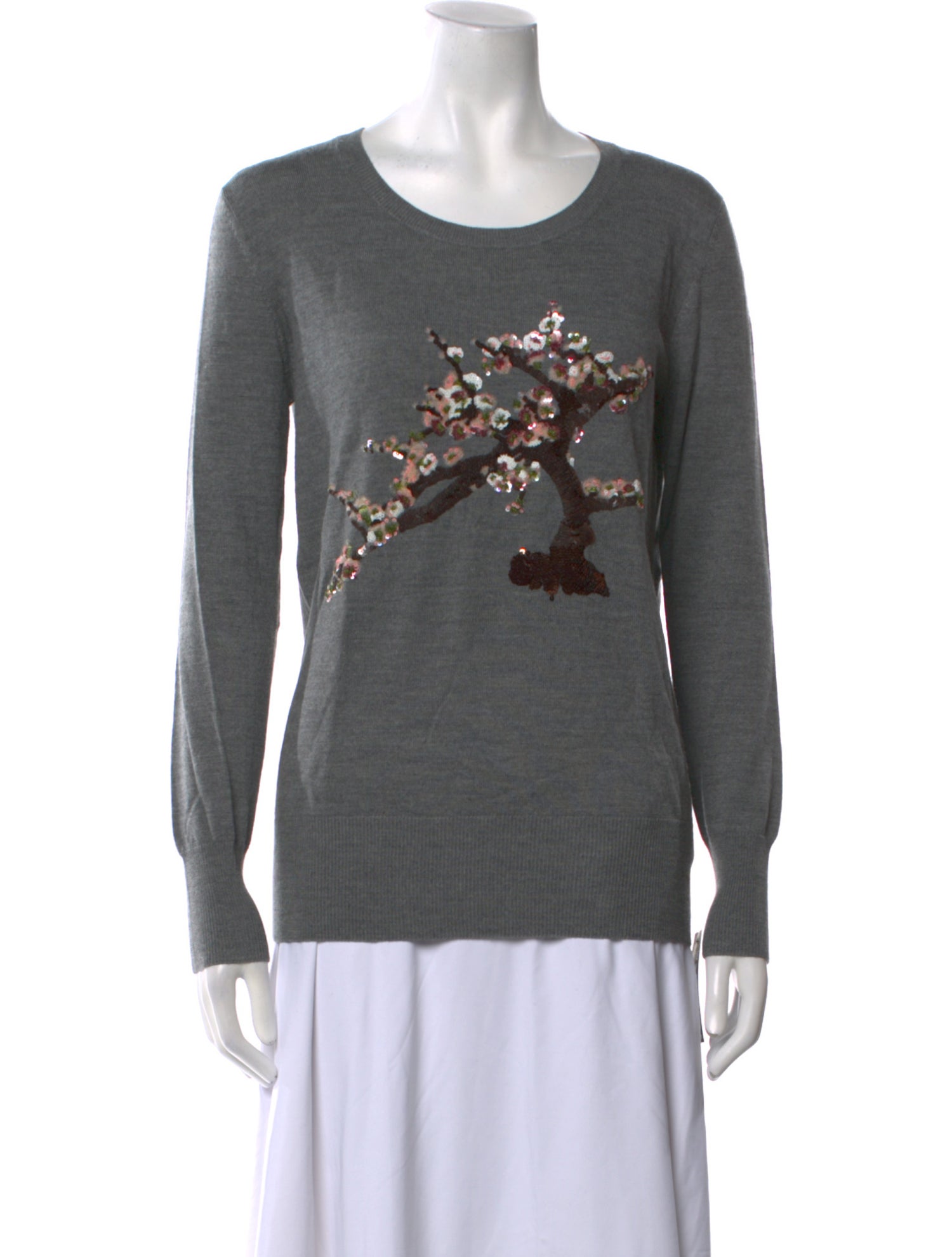 Markus Lupfer Merino Wool Graphic Print Sweater w/ Tags