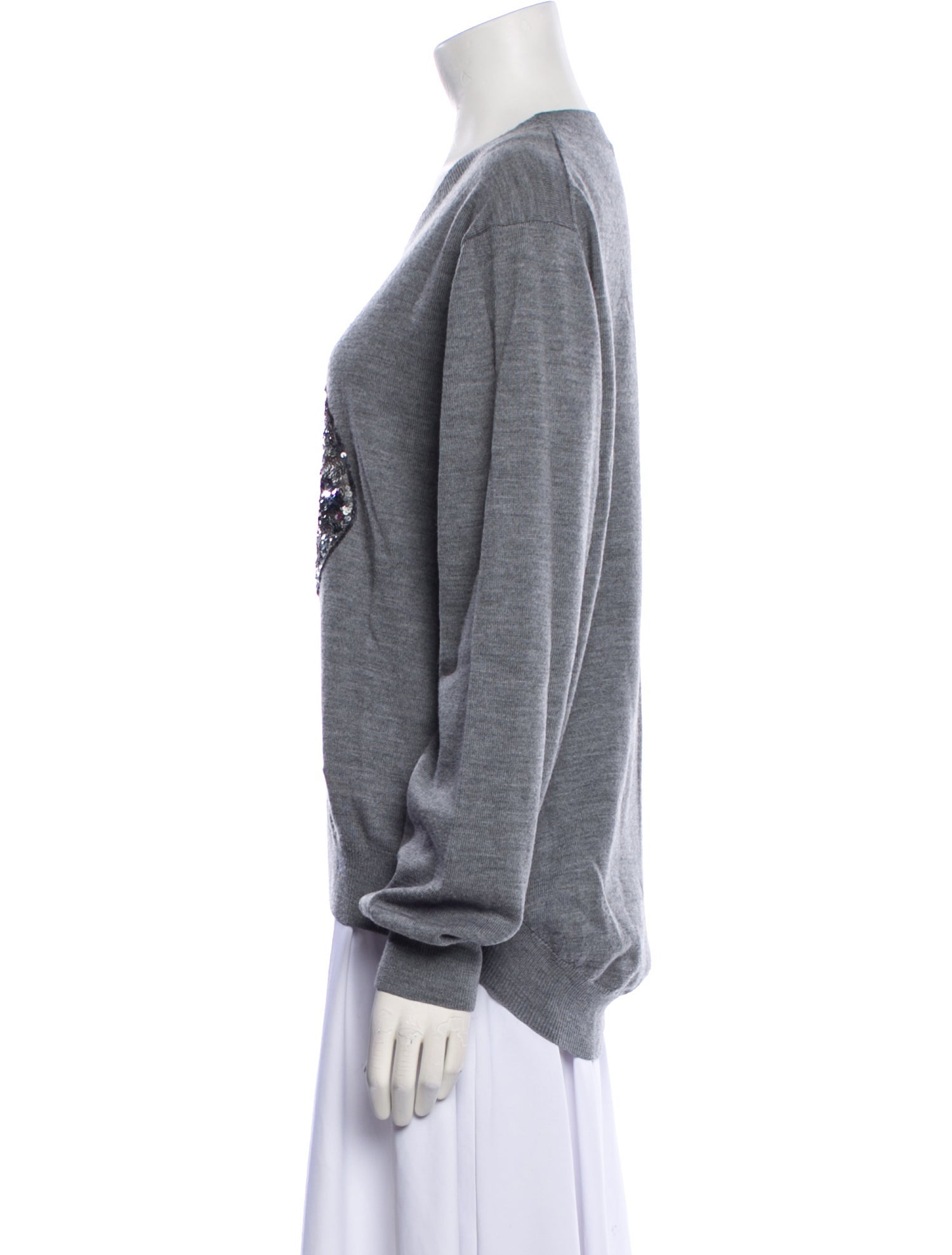 Markus Lupfer Merino Wool Graphic Print Sweater