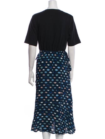 Markus Lupfer Printed Long Dress