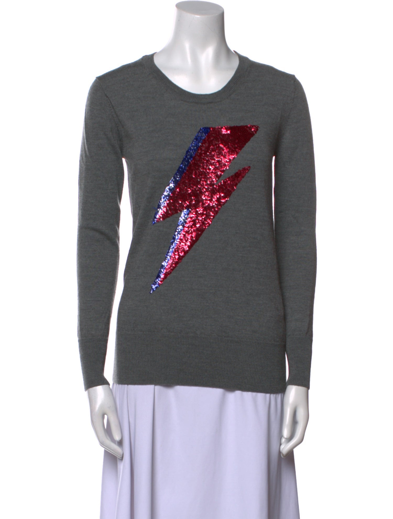 Markus Lupfer Merino Wool Graphic Print Sweater