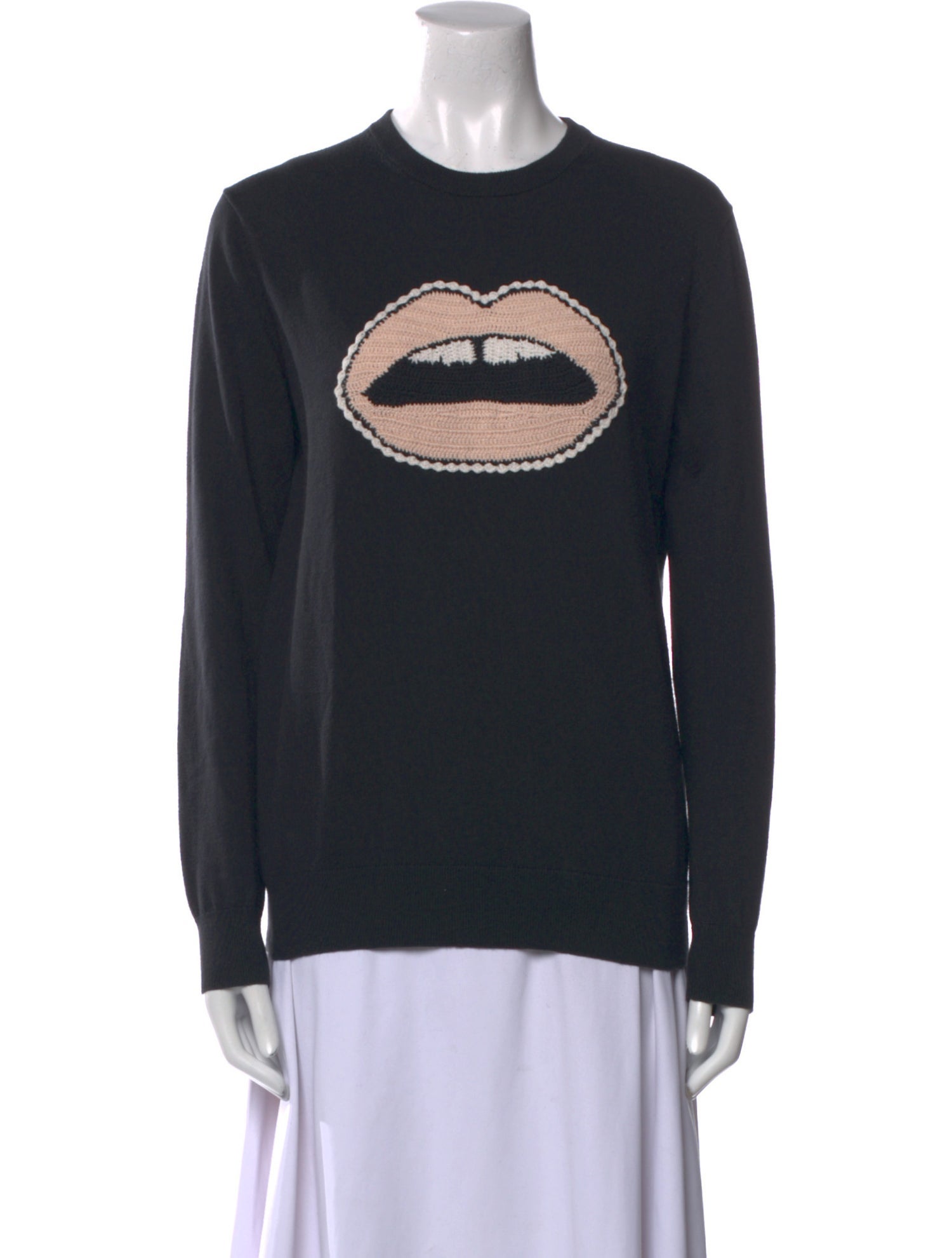 Markus Lupfer Graphic Print Crew Neck Sweater