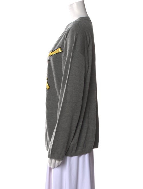 Markus Lupfer Merino Wool Graphic Print Sweater