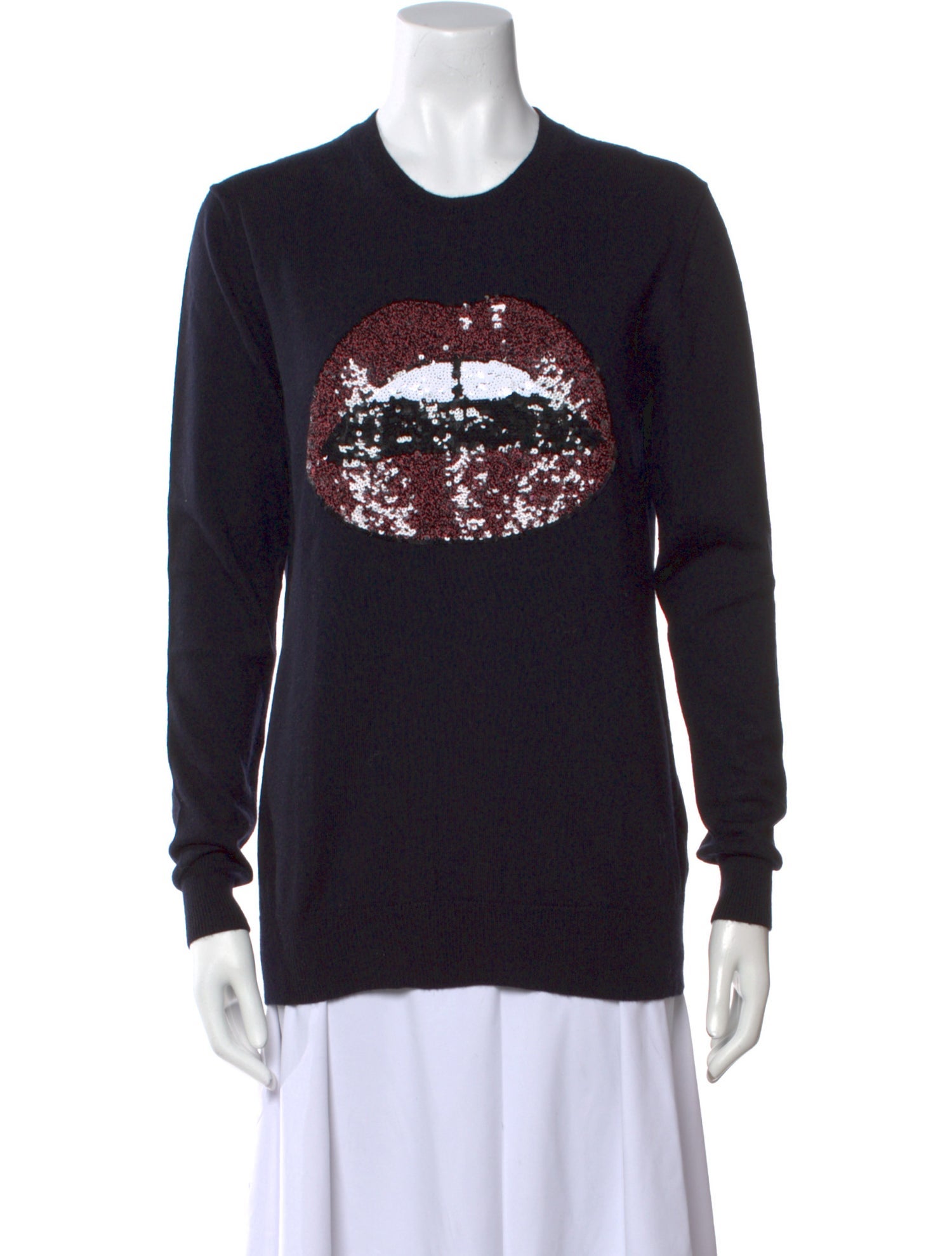 Markus Lupfer Merino Wool Graphic Print Sweater