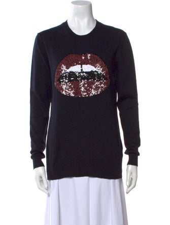 Markus Lupfer Merino Wool Graphic Print Sweater