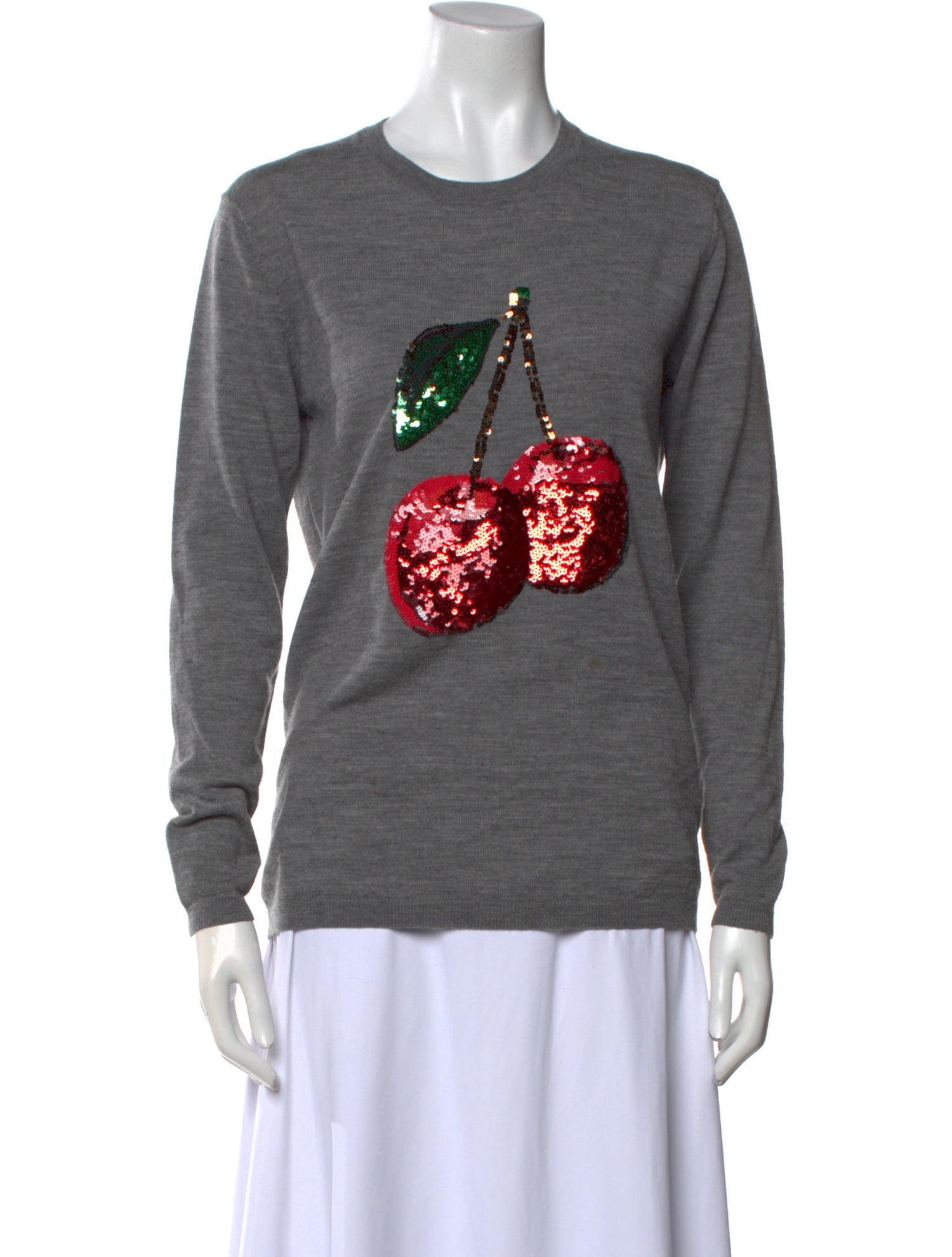 Markus Lupfer Merino Wool Graphic Print Sweater